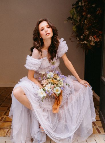 Lara onac photography sasha savia bruta cristina lobato fashion floral shooting wedding bride spain madrid barcelona